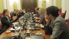 10 February 2014 Representatives of the European Integration Committee in meeting with the delegation of the Progressive Alliance of Socialists and Democrats 